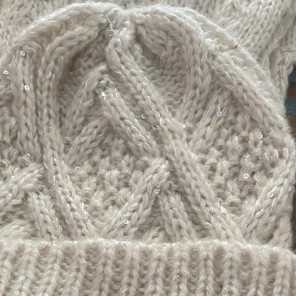 Mixit Cream Knit Scarf and Hat Set - Picture 5 of 5